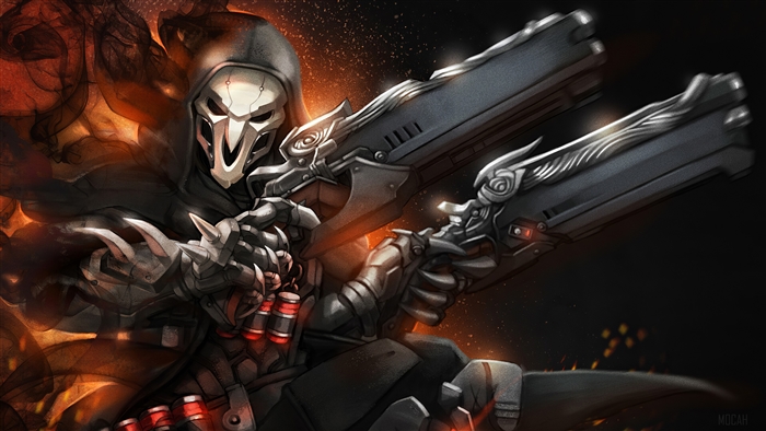 Reaper from Overwatch with dual shotguns