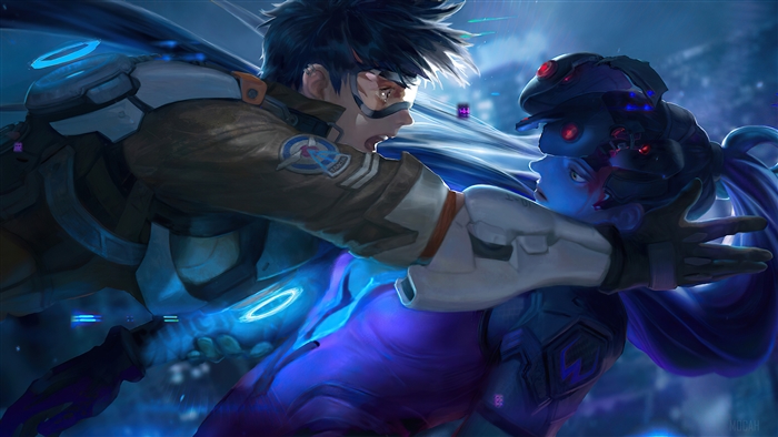 Tracer and Widowmaker from Overwatch