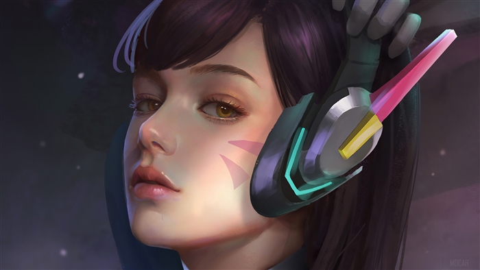 D.Va from Overwatch 4K