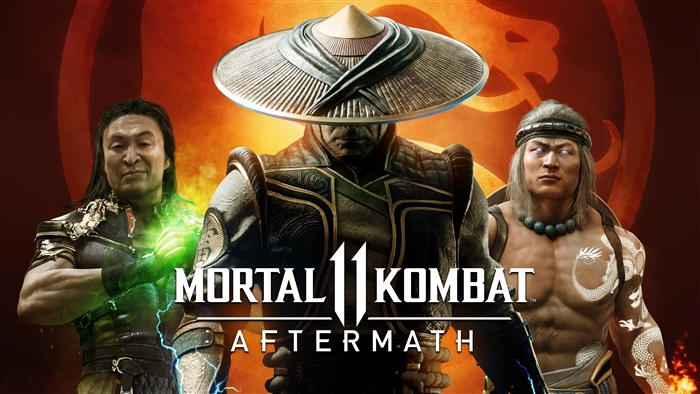 Mortal Kombat 11 Aftermath: Raiden, Shang Tsung, and Liu Kang