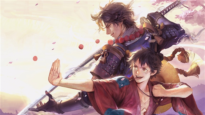Monkey D Luffy and Portgas D Ace from One Piece