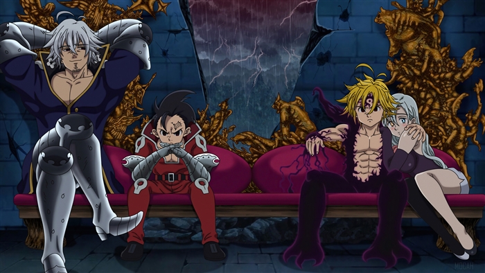 Meliodas and Estarossa from Nanatsu no Taizai 4K