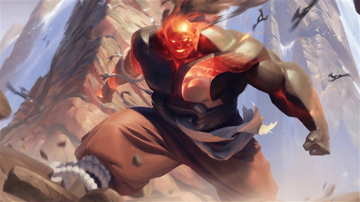 Volcanic warrior from Legends of Runeterra