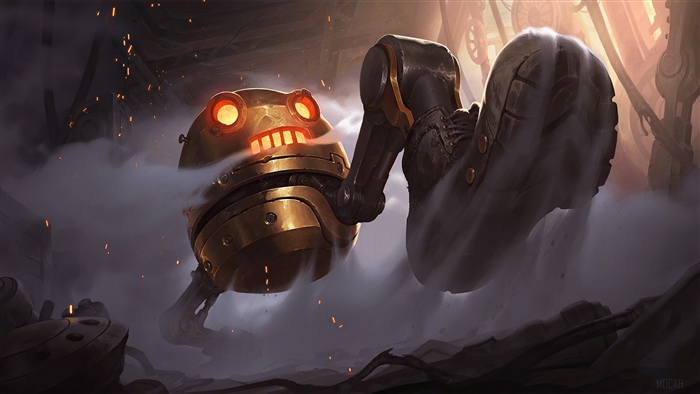 Golden Crushbot from Legends of Runeterra 4K