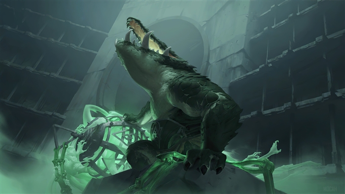 Ancient Crocolith from Legends of Runeterra 4K