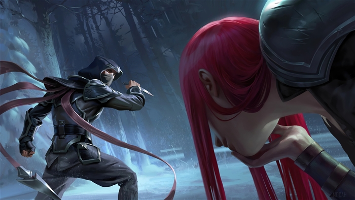 Talon and Katarina from League of Legends 4K