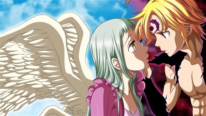Meliodas and Elizabeth Liones from Nanatsu no Taizai 4K