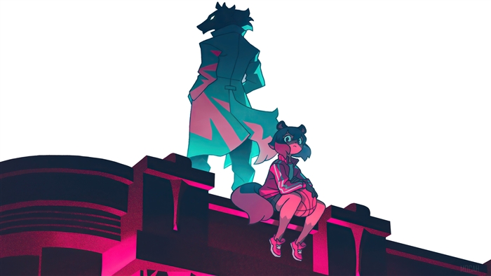 Shirou Ogami and Michiru Kagemori from BNA Brand New Animal 4K