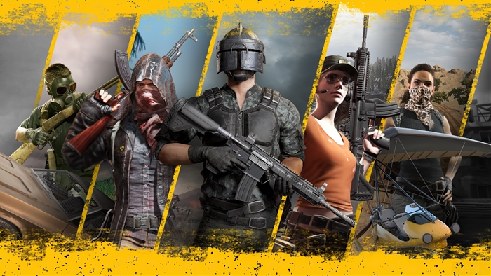 PlayerUnknowns Battlegrounds characters with weapons