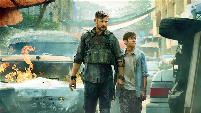 Extraction: Chris Hemsworth and Rudhraksh Jaiswal 4K