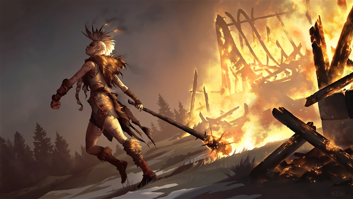 Ember Maiden from Legends of Runeterra 4K