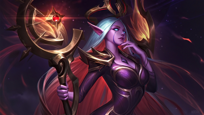 Nightbringer Soraka from League of Legends 4K
