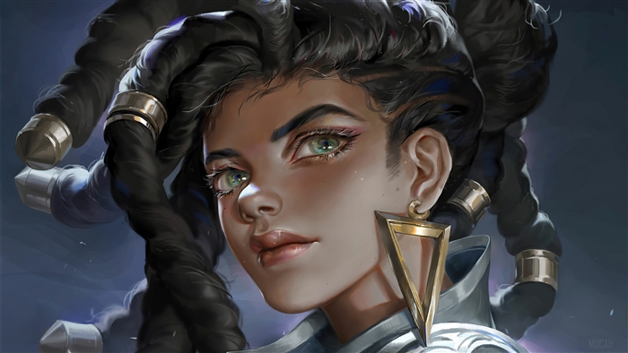 Senna Stunning Portrait from League of Legends 4K