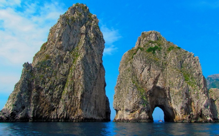Faraglioni rocks in Capri, Italy
