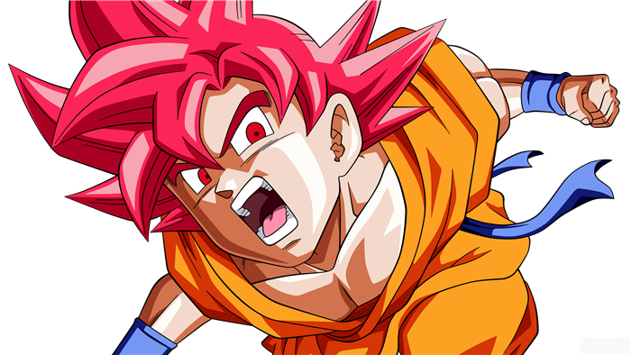 Goku Super Saiyan God in Action 4K