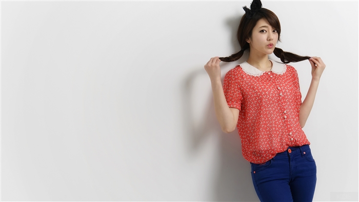 Asian girl with pigtails and cat ears 4K