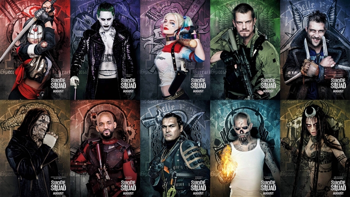 Suicide Squad Movie Characters 4K