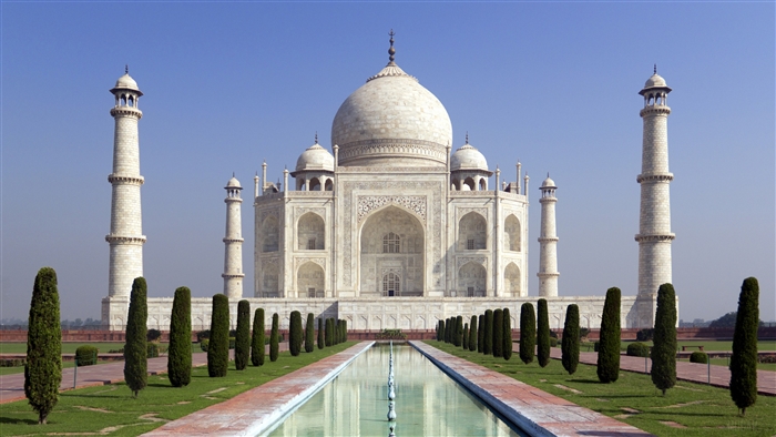 Taj Mahal monument in India 4K