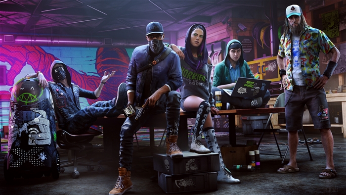 Group of hackers from Watch Dogs 2