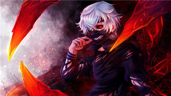 Ken Kaneki from Tokyo Ghoul with Kagune