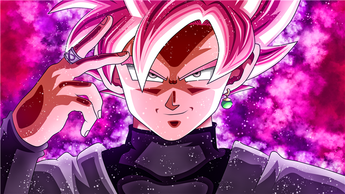 Black Goku Super Saiyan Rosé 4K in Dragon Ball Super