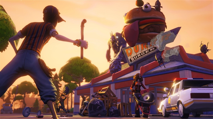 Fortnite 4K: Burger Building Attack