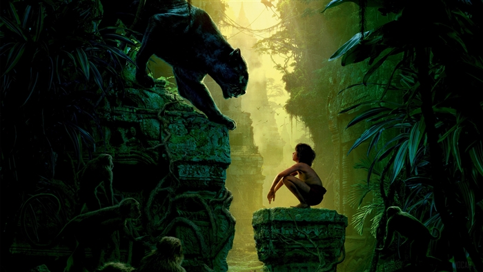 Bagheera and Mowgli from The Jungle Book 4K