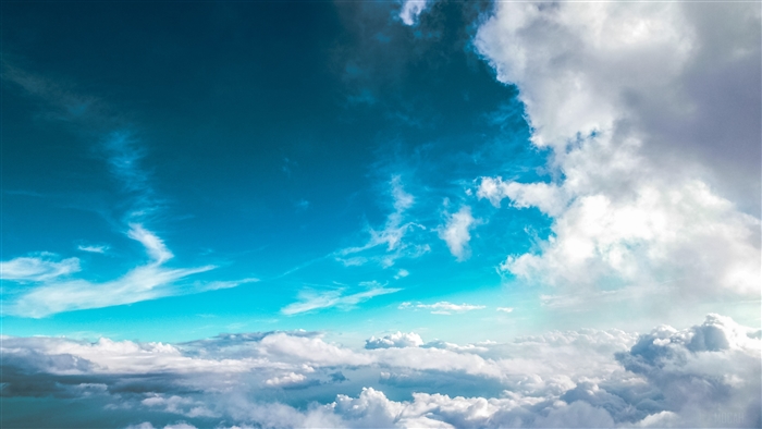 Aerial view of clouds and sky 4K