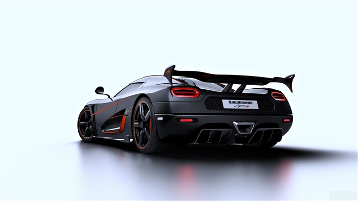 Black Koenigsegg Agera RS Hypercar 4K