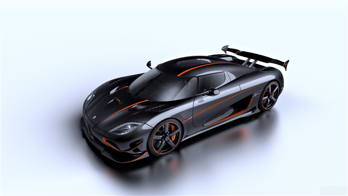 Black Koenigsegg Agera RS Hypercar 4K