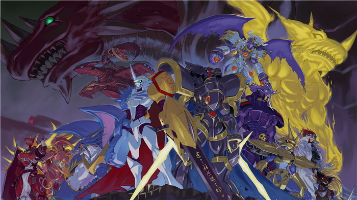 Digimon: A group of Digimon characters