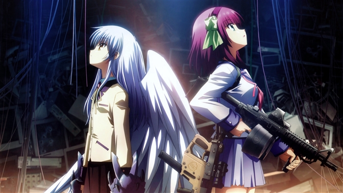 Kanade Tachibana and Yuri Nakamura from Angel Beats! 4K