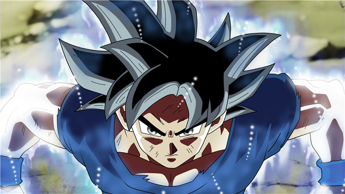 Goku from Dragon Ball in Ultra Instinct