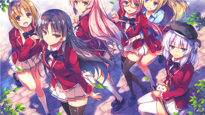 Suzune Horikita and Friends Group Portrait 4K