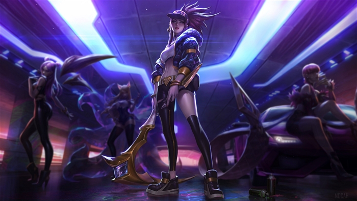 Akali from League of Legends 4K