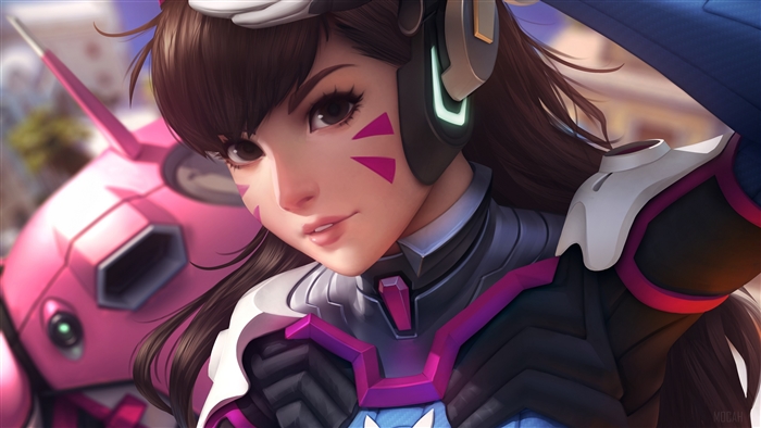 D.Va from Overwatch 4K