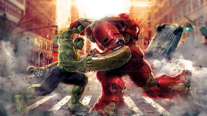 Hulk vs Hulkbuster from Avengers: Age of Ultron 4K
