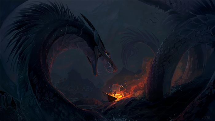Epic 4K Sea Monster Encounter with Boat