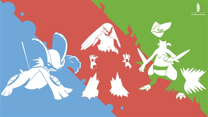Blaziken, Sceptile, and Swampert 4K