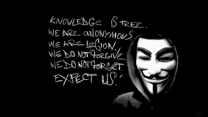 Anonymous Mask with Anonymous Quotes