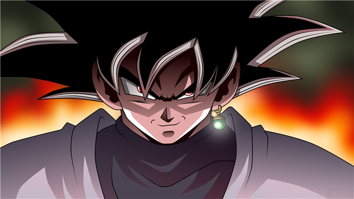 Black Goku Fierce Look Dragon Ball Super 4K