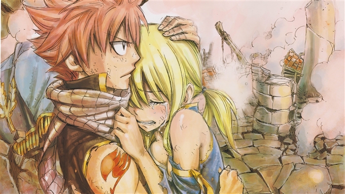 Natsu Dragneel and Lucy Heartfilia from Fairy Tail 4K