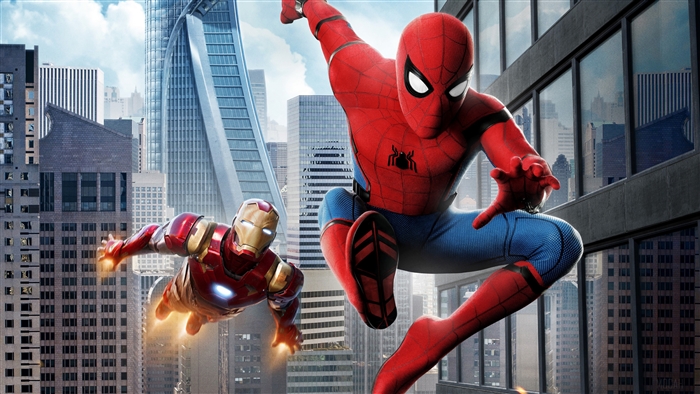 Spider-Man and Iron Man in New York City 4K