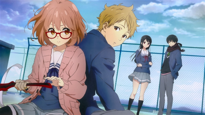 Mirai Kuriyama and Akihito Kanbara from Kyoukai no Kanata 4K