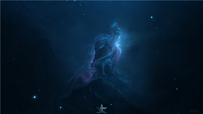Blue Nebula with Stars 4K