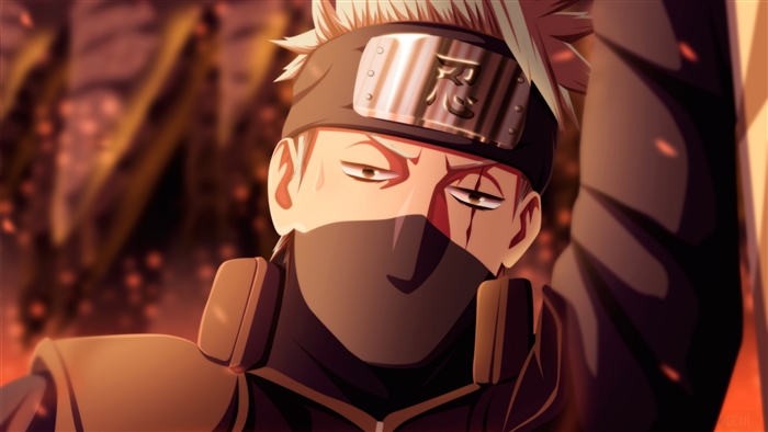 Kakashi Hatake Intense Naruto 4K Image