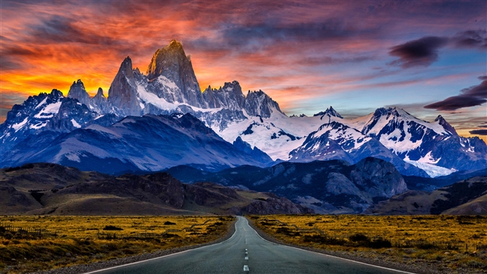 Mount Fitzroy, Patagonia, Argentina at Sunset