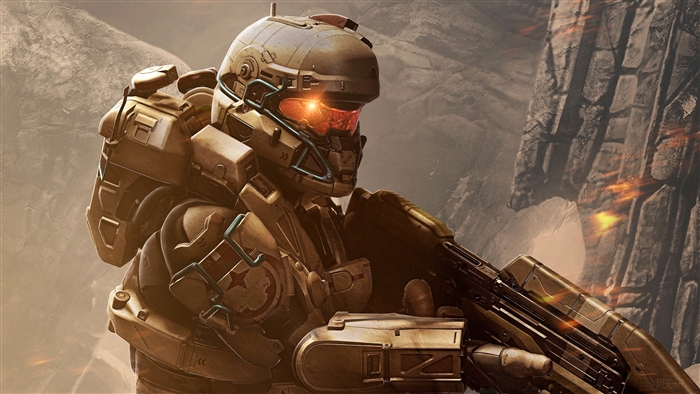 Spartan soldier from Halo 5: Guardians 4K