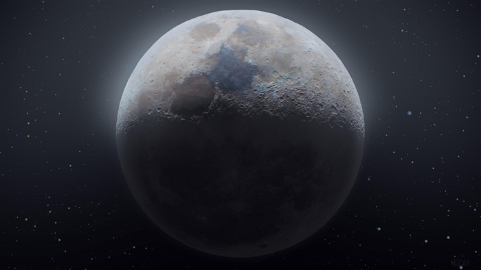 The Moon in Space 4K