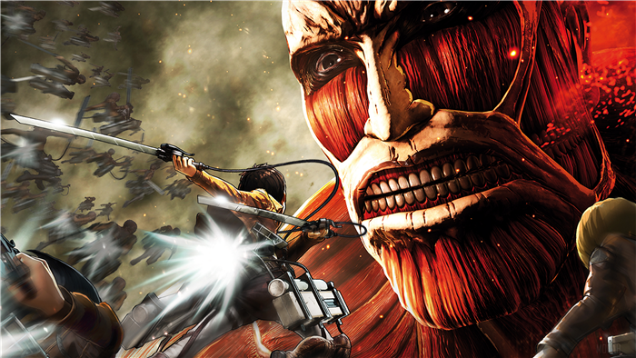 Epic Colossal Titan Battle Scene from Attack on Titan 4K
